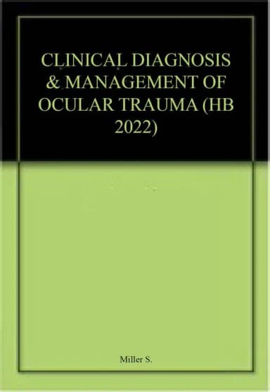 Image of - Clinical Diagnosis and Management of Ocular Trauma | Hardcover