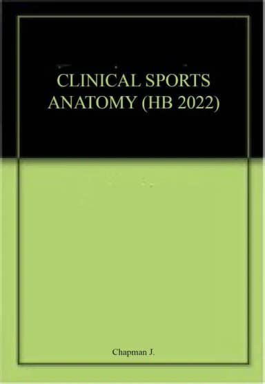 Image of - Clinical Sports Anatomy | Hardcover
