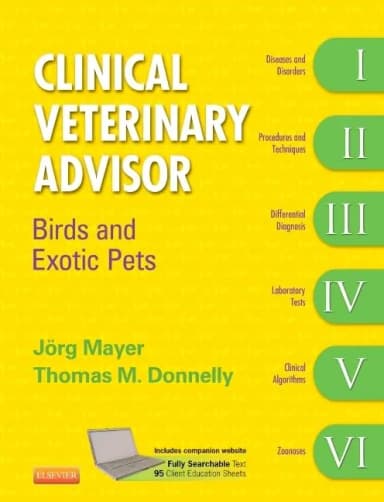Image of - Clinical Veterinary Advisor Birds And Exotic Pets | Hardcover