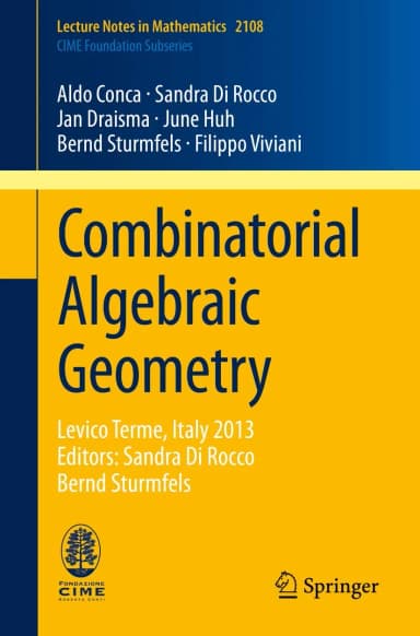 Image of - Combinatorial Algebraic Geometry (Pb 2014)