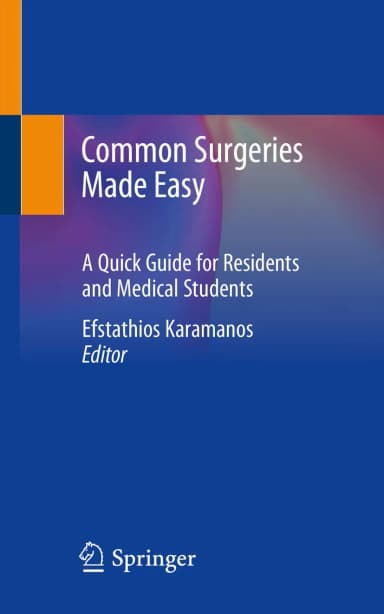 Image of - Common Surgeries Made Easy A Quick Guide For Residents And Medical Students | Paperback