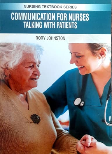 Image of - Communication for Nurses Talking With Patients (Nursing Textbook Series) | Paperback