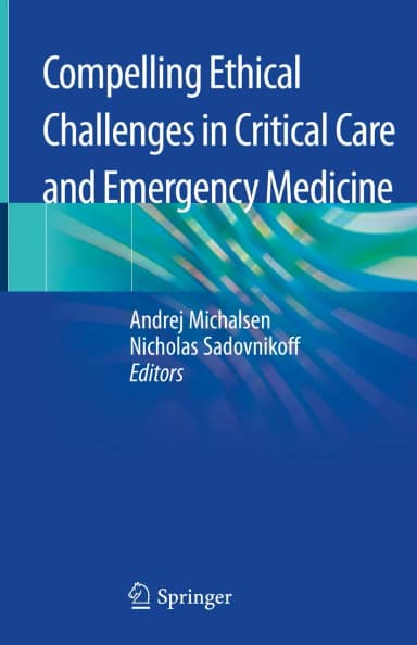 Image of - Compelling Ethical Challenges In Critical Care And Emergency Medicine | Hardcover