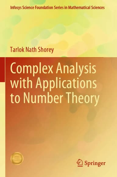 Image of - Complex Analysis With Applications To Number Theory | Paperback