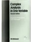 Image of - Complex Analysis in One Variable | 2nd Edition | Hardcover