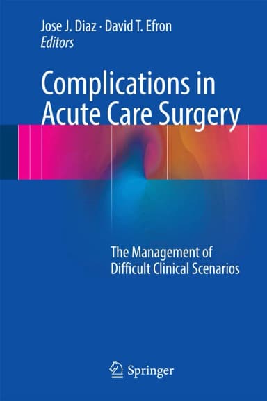 Image of - Complications in Acute Care Surgery | Hardcover