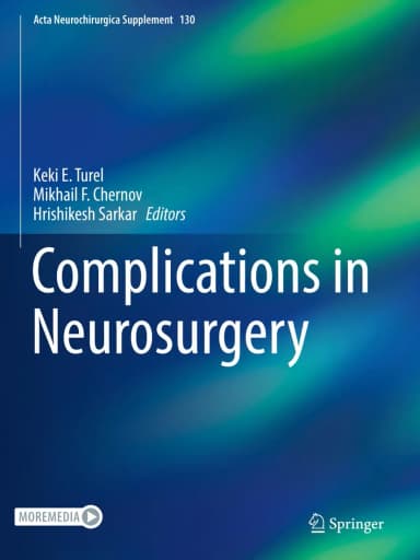 Image of - Complications In Neurosurgery | Hardcover
