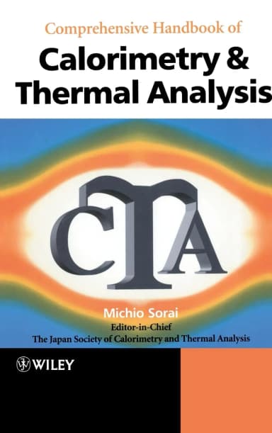 Image of - Comprehensive Handbook of Calorimetry and Thermal Analysis | Hardcover