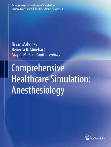 Image of - Comprehensive Healthcare Simulation Anesthesiology | Paperback
