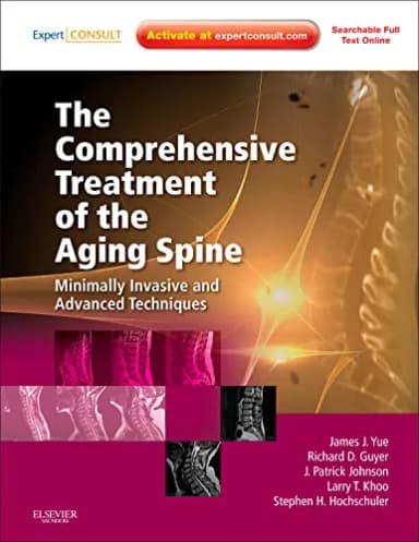 Image of - The Comprehensive Treatment of the Aging Spine | Hardcover