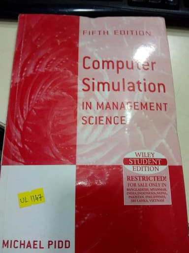 Image of - Computer Simulation in Management Science | 5th Edition