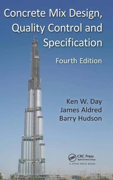 Image of - Concrete Mix Design | Quality Control and Specification | 4th Edition | Hardcover