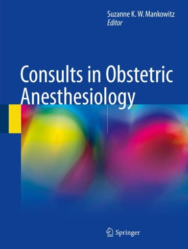 Image of - Consults in Obstetric Anesthesiology | Hardcover