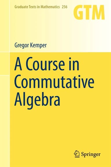 Image of - A Course In Commutative Algebra | Paperback