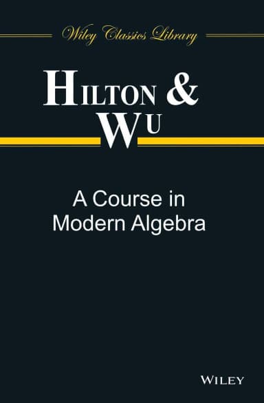 Image of - A Course in Modern Algebra | Paperback