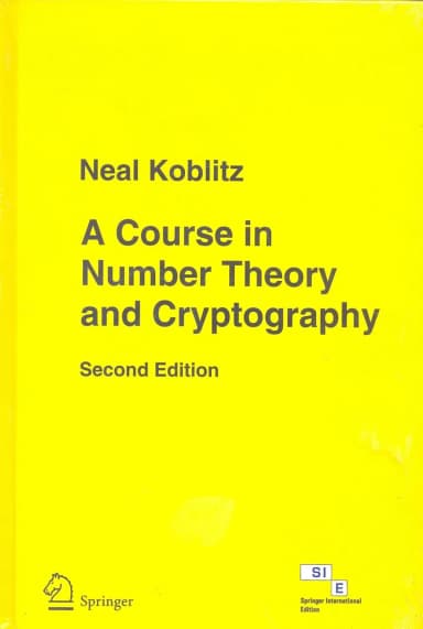 Image of - A Course In Number Theory and Cryptography | 2nd Edition | Hardcover