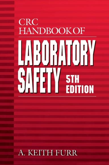 Image of - CRC Handbook of Laboratory Safety | 5th Edition