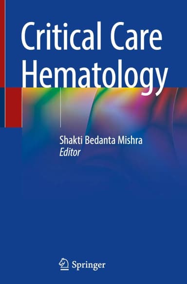 Image of - Critical Care Hematology | Hardcover