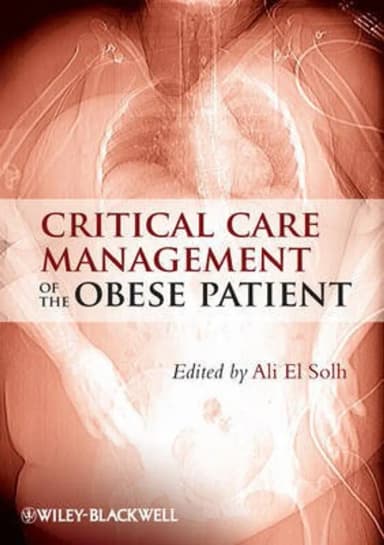 Image of - Critical Care Management of the Obese Patient | 1st Edition | Hardcover