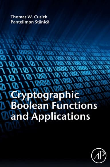 Image of - Cryptographic Boolean Functions and Applications | Hardcover