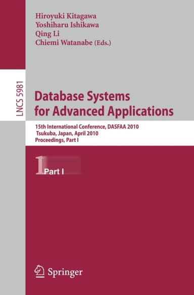 Image of - Database Systems for Advanced Applications | Part - I | Paperback