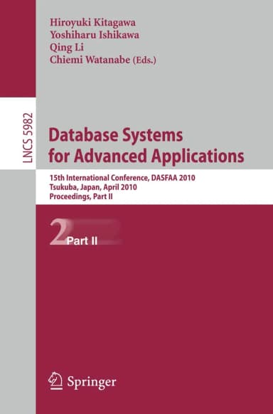 Image of - Database Systems For Advanced Applications | Part - II | Paperback