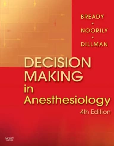 Image of - Decision Making in Anesthesiology | 4th Edition | Hardcover