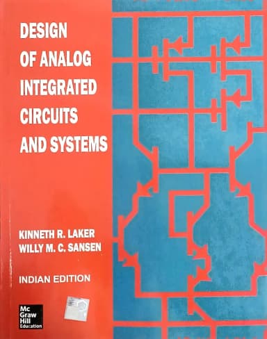 Image of - Design of Analog Integrated Circuits and Systems | Paperback