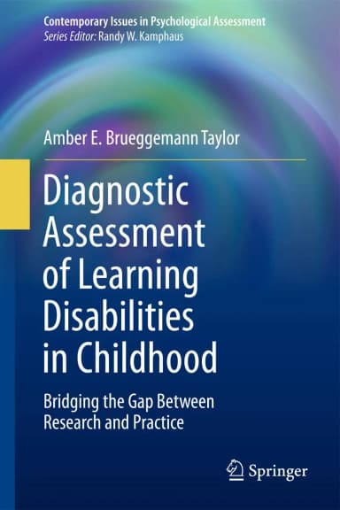 Image of - Diagnostic Assessment of Learning Disabilities in Childhood | Hardcover