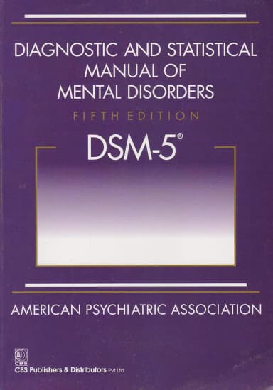 Image of - Diagnostic and Statistical Manual of Mental Disorders | 5th Edition DSM-5 | Paperback