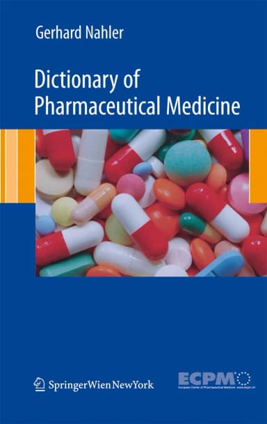 Image of - Dictionary of Pharmaceutical Medicine | Paperback