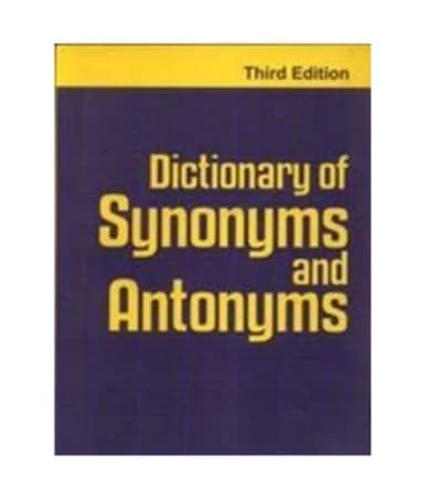 Image of - Dictionary of Synonyms and Antonyms | Paperback