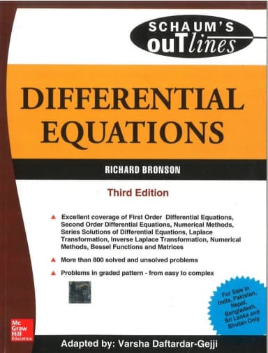 Image of - Differential Equations | Third Edition | Paperback