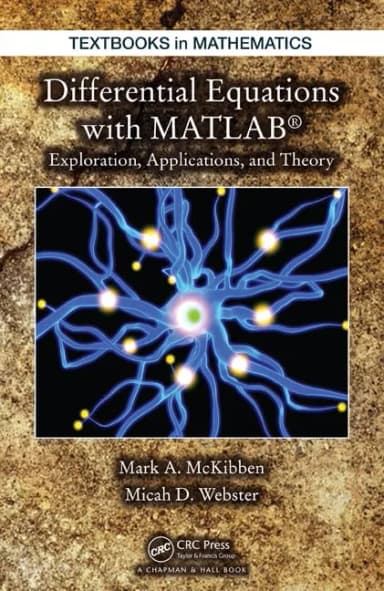 Image of - Differential Equations with MATLAB Exploration | Applications | and Theory | Hardcover