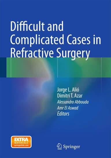 Image of - Difficult and Complicated Cases in Refractive Surgery | Hardcover