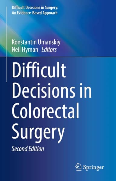 Image of - Difficult Decisions In Colorectal Surgery 2nd Edition | Hardcover