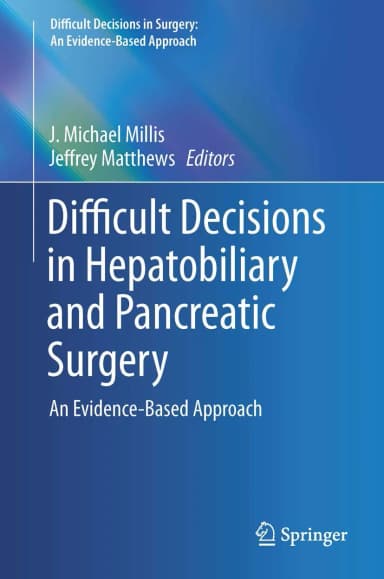 Image of - Difficult Decisions in Hepatobiliary and Pancreatic Surgery | Hardcover