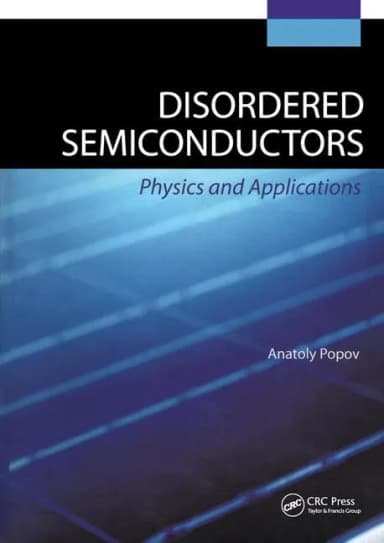 Image of - Disordered Semiconductors Physics and Applications | Hardcover