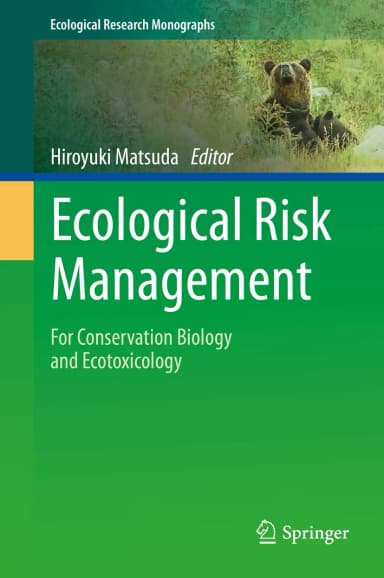 Image of - Ecological Risk Management For Conservation Biology And Ecotoxicology | Hardcover