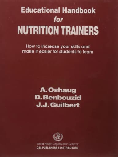 Image of - Educational Handbook Nutrition Trainers