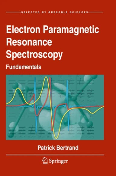Image of - Electron Paramagnetic Resonance Spectroscopy Fundamentals | Paperback
