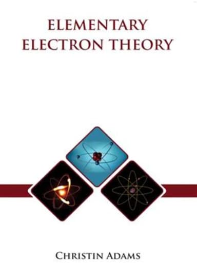 Image of - Elementary Electron Theory | Hardcover
