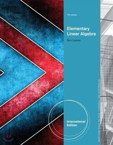 Image of - Elementary Linear Algebra | 7th Edition | Paperback