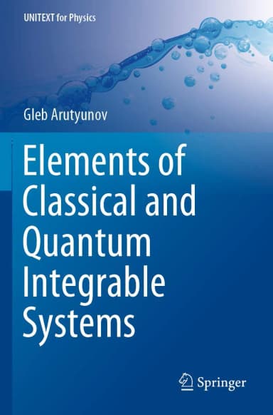 Image of - Elements Of Classical And Quantum Integrable Systems | Paperback