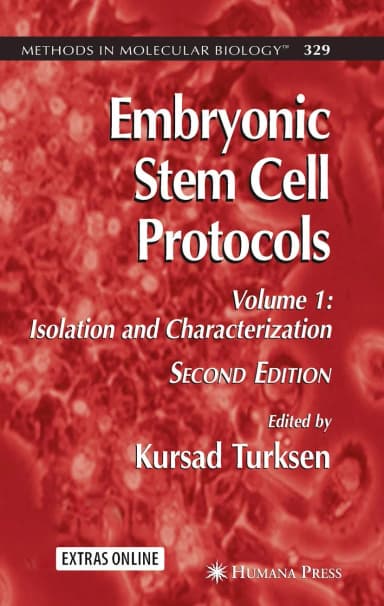 Image of - Embryonic Stem Cell Protocols | Volume 1 | Hardcover