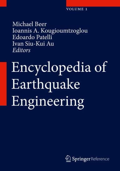 Image of - Encyclopedia of Earthquake Engineering | 4 Volume Set | Hardcover