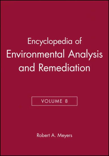 Image of - Encyclopedia of Environmental Analysis and Remediation | 8 Vol Set | Hardcover