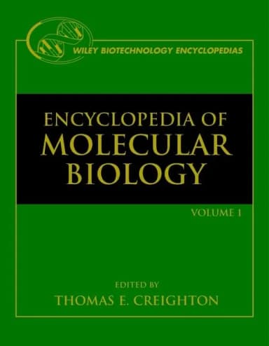 Image of - Encyclopedia of Molecular Biology | 4 Volume Set