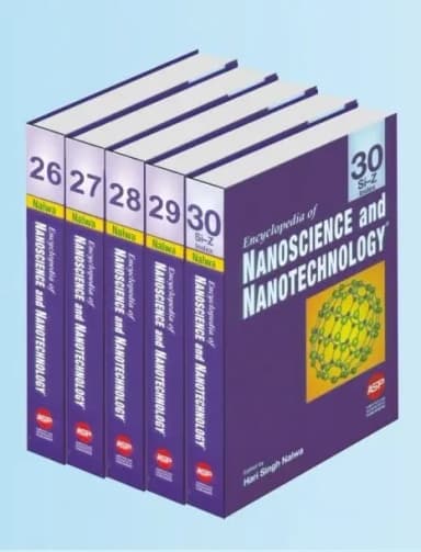 Image of - Encyclopedia Of Nanoscience And Nanotechnology 5 Volume Set (Vol 26 To 30) | Hardcover