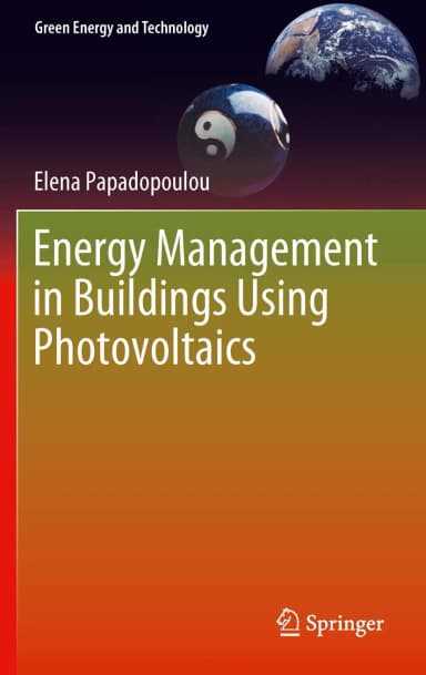 Image of - Energy Management In Buildings Using Photovoltaics | Hardcover